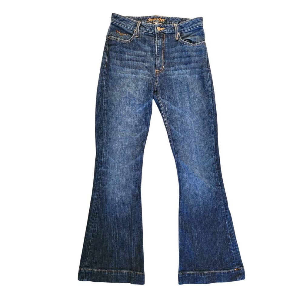Kimes Ranch Women's Dark Blue Flare Jeans